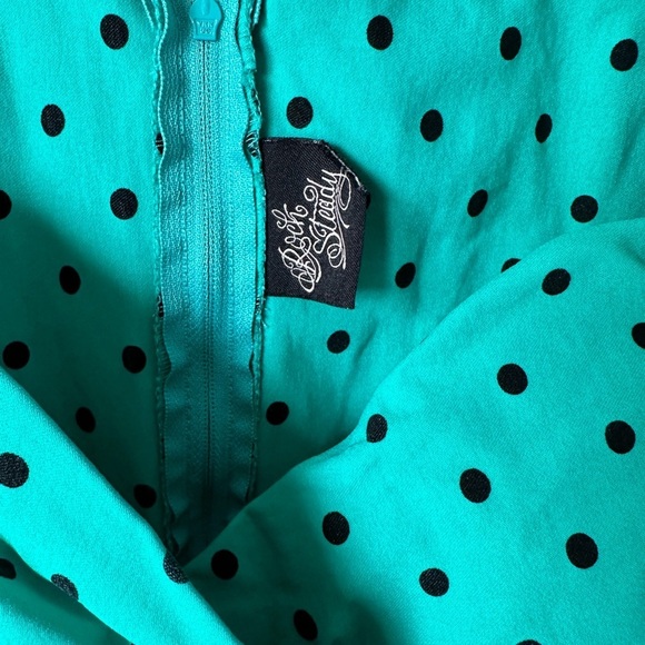 STEADY POLKA  DOT DIVA DRESS MINT Retro Size Small - Picture 5 of 6